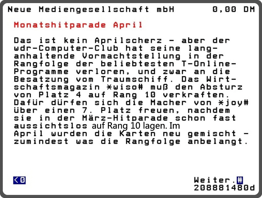 Bild: BTX-COM-Hitparade-1997-01